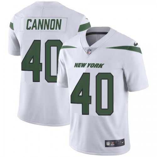 New York Jets #40 Trenton Cannon White Youth Stitched Vapor Untouchable Limited Jersey Youth