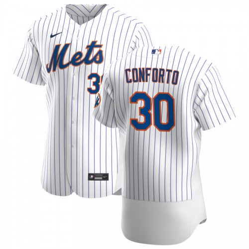 New York New York Mets #30 Michael Conforto Men's White Home 2020 Authentic Player Jersey Men's