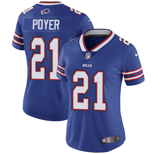 Buffalo Bills #21 Jordan Poyer Royal Blue Team Color Women's Stitched Vapor Untouchable Limited Jersey Womens