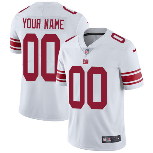 New York Giants Customized White Stitched Vapor Untouchable Limited Youth Jersey