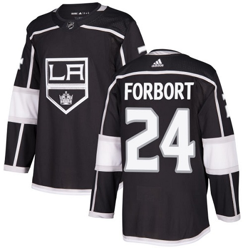 Adidas Los Angeles Kings #24 Derek Forbort Black Home Authentic Stitched Jersey Men's