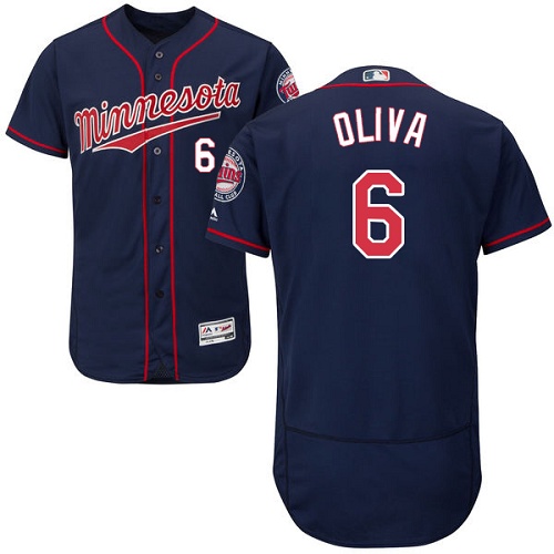 Minnesota Twins #6 Tony Oliva Navy Blue Flexbase Authentic Collection Stitched Jersey Men's