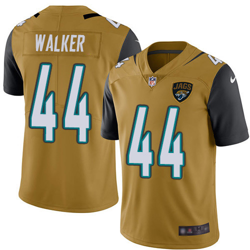 Jaguars #44 Travon Walker Gold Youth Stitched Limited Rush Jersey