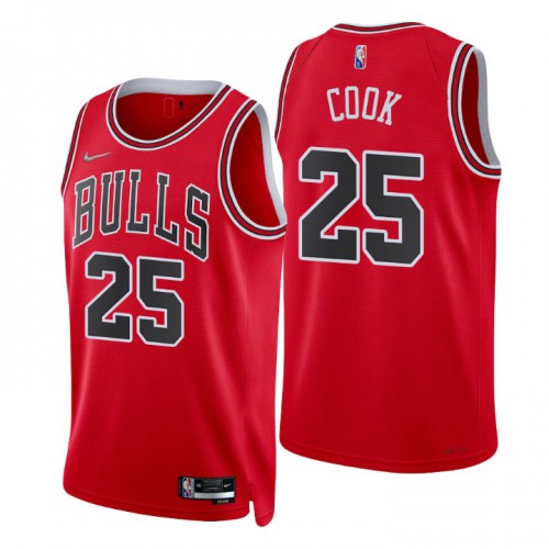 Chicago Bulls #25 Tyler Cook Red Mens 2021-22 75th Anniversary Diamond Swingman Jersey - Icon Edition Mens