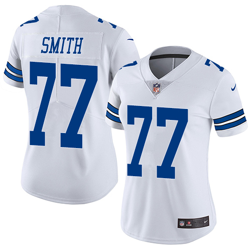 Dallas Cowboys #77 Tyron Smith White Women's Stitched Vapor Untouchable Limited Jersey Womens