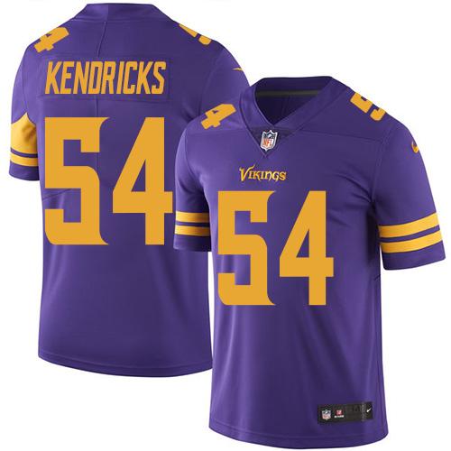 Minnesota Vikings #54 Eric Kendricks Purple Youth Stitched Limited Rush Jersey Youth