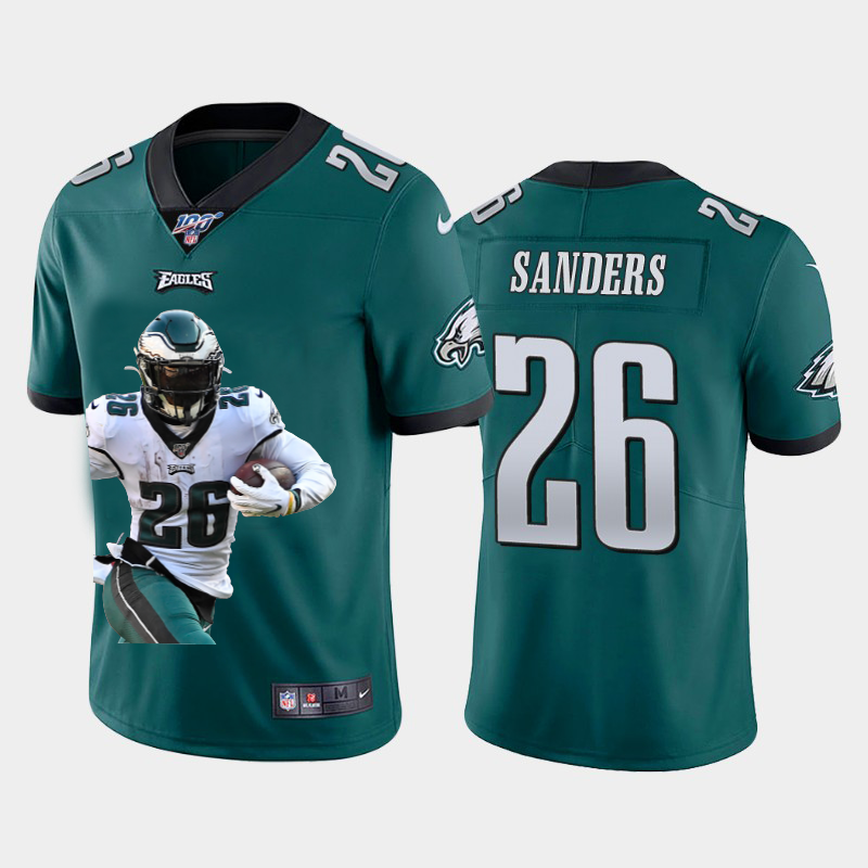 Philadelphia Eagles #26 Miles Sanders Team Hero Vapor Limited 100 Jersey Green
