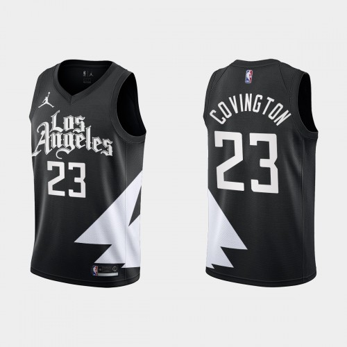 Los Angeles Los Angeles Clippers #23 Robert Covington Black Mens 2022-23 Statement Edition Jersey Mens