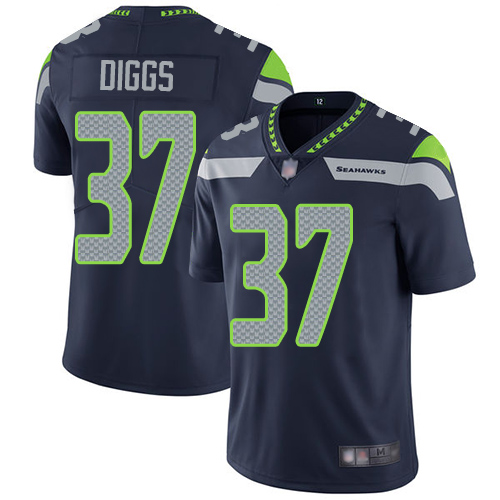 Seattle Seahawks #37 Quandre Diggs Steel Blue Team Color Men's Stitched Vapor Untouchable Limited Jersey Men's