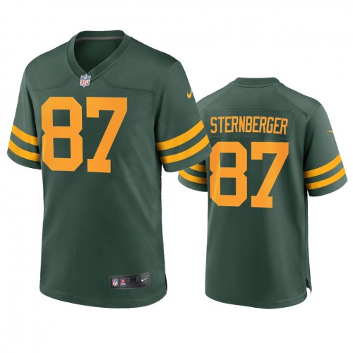 Green Bay Green Bay Packers #87 Jace Sternberger Men's Alternate Game Player Jersey - Green Men's