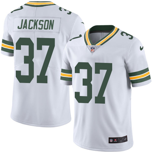 Green Bay Packers #37 Josh Jackson White Youth Stitched Vapor Untouchable Limited Jersey Youth