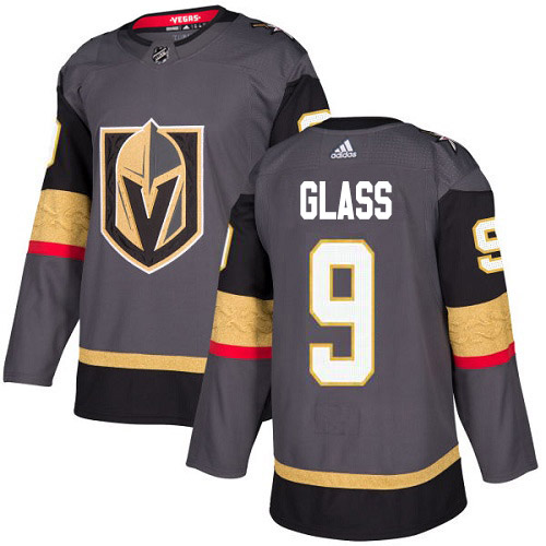 Adidas Golden Vegas Golden Knights #9 Cody Glass Grey Home Authentic Stitched Jersey Men's