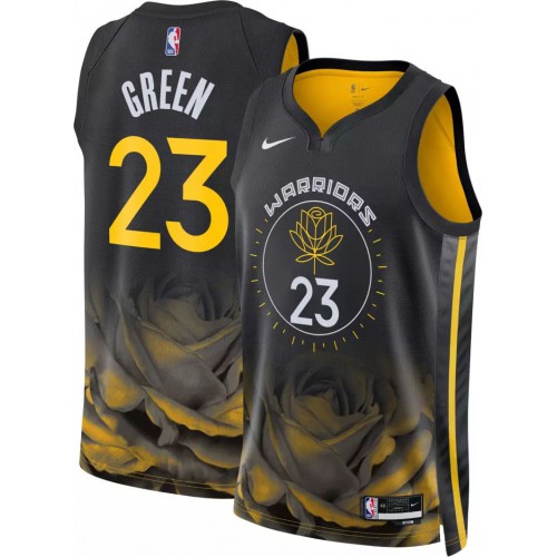 Golden State Golden State Warriors #23 Draymond Green Unisex Black 2022-23 Swingman Jersey - City Edition Mens