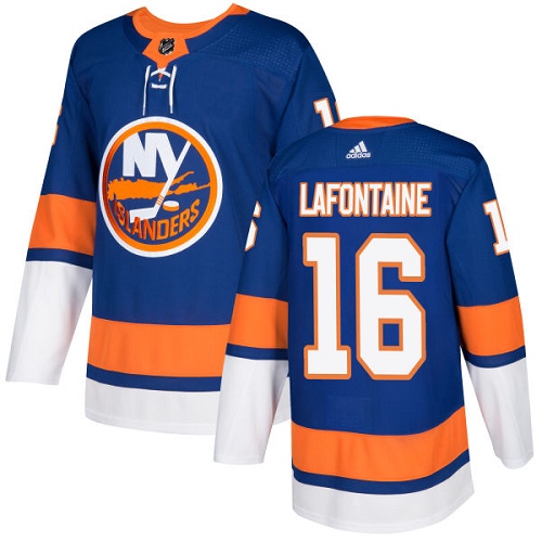 Adidas New York Islanders #16 Pat LaFontaine Royal Blue Home Authentic Stitched Jersey Men's