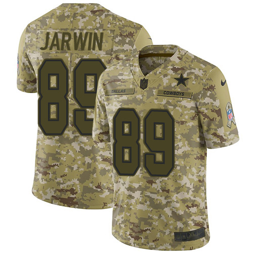 Dallas Cowboys #89 Blake Jarwin Camo Youth Stitched Limited 2018 Salute To Service Jersey Youth