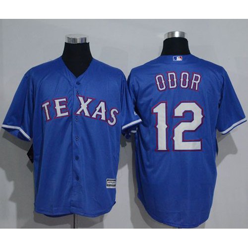 Texas Rangers #12 Rougned Odor Blue New Cool Base Stitched Jersey Men's
