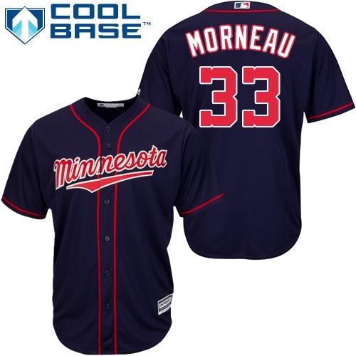 Minnesota Twins #33 Justin Morneau Stitched Navy Blue Cool Base Youth Jersey Youth
