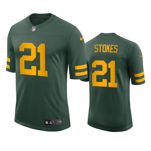 Green Bay Green Bay Packers #21 Eric Stokes Men's Alternate Vapor Limited Player Jersey - Green Men's