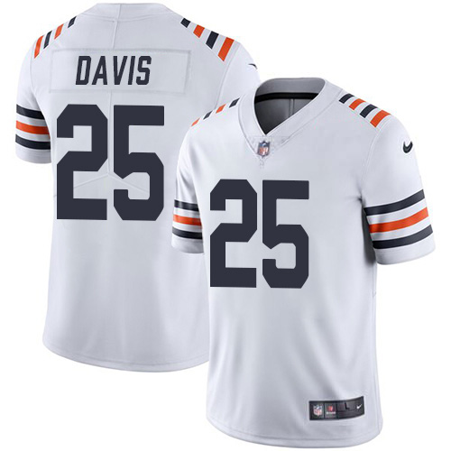 Chicago Bears #25 Mike Davis White Men's 2019 Alternate Classic Stitched Vapor Untouchable Limited Jersey Men's