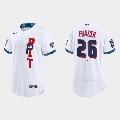 Pittsburgh Pittsburgh Pirates #26 Adam Frazier 2021 All Star Game Authentic White Jersey Men's