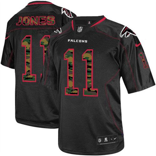 Atlanta Falcons #11 Julio Jones Black Men's Stitched Elite Camo Fashion Jersey Men's