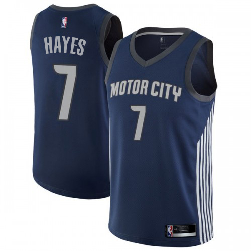 Detroit Pistons #7 Killian Hayes Navy Youth Swingman City Edition Jersey Youth