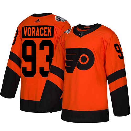Adidas Philadelphia Flyers #93 Jakub Voracek Orange Authentic 2019 Stadium Series Stitched Youth Jersey Youth