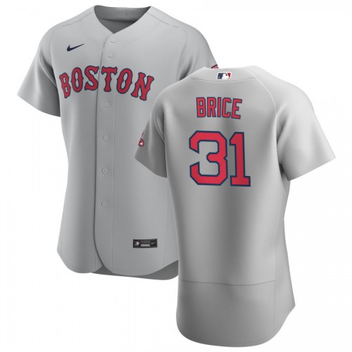 Boston Boston Red Sox #31 Austin Brice Men's Gray Road 2020 Authentic Team Jersey Men's