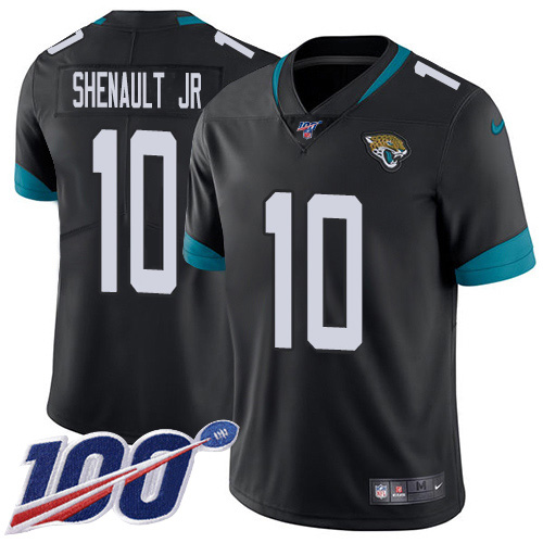 Jacksonville Jaguars #10 Laviska Shenault Jr. Black Team Color Youth Stitched 100th Season Vapor Untouchable Limited Jersey Youth