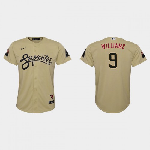 Arizona Arizona Diamondbacks #9 Matt Williams Youth 2021 City Connect Jersey Gold Youth