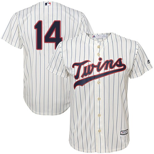 Minnesota Twins #14 Kent Hrbek Cream Strip Cool Base Stitched Youth Jersey Youth