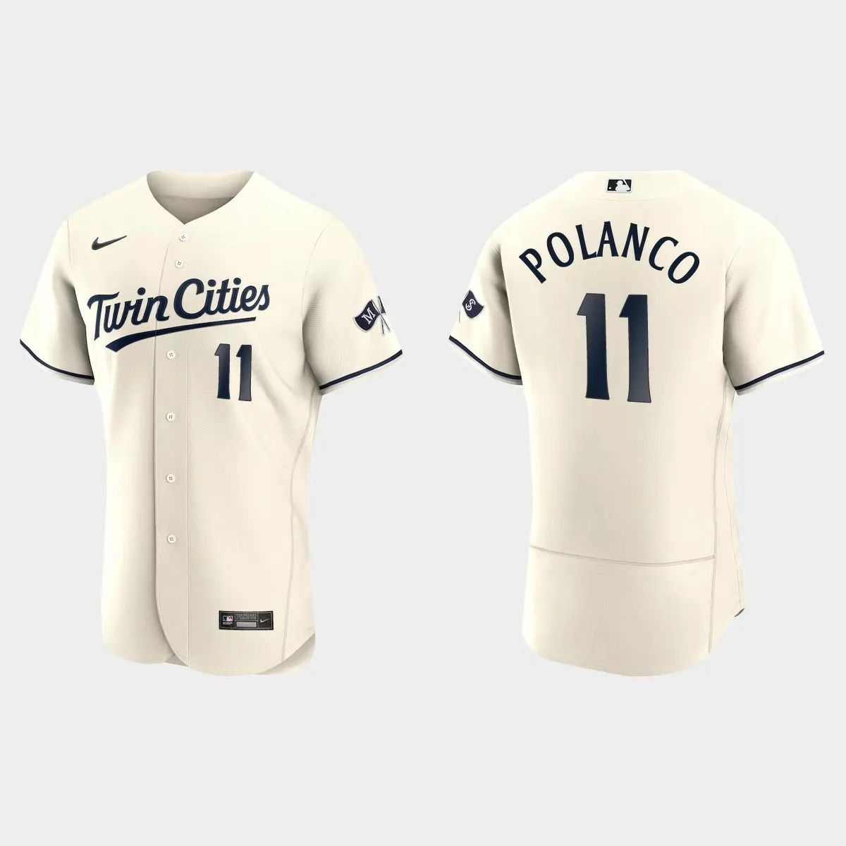 Minnesota Twins #11 Jorge Polanco Men's 2023 Authentic Jersey - Cream