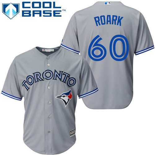 Toronto Blue Jays #60 Tanner Roark Grey New Cool Base Stitched Jersey Men's