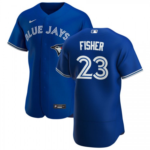 Toronto Toronto Blue Jays #23 Derek Fisher Men's Royal Alternate 2020 Authentic Player Jersey Men's