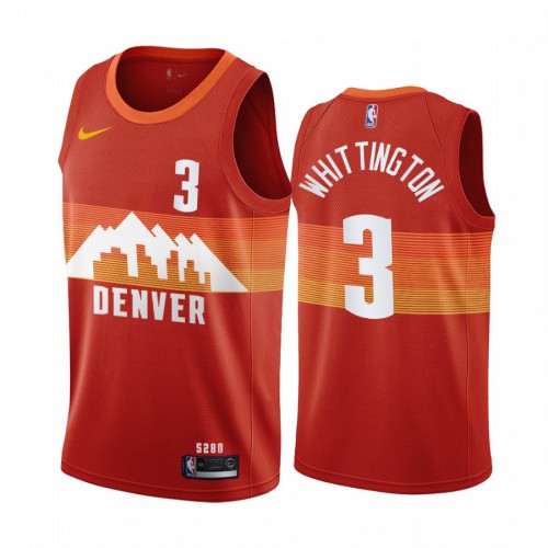 Denver Nuggets #3 Greg Whittington Red Womens Swingman 2020-21 City Edition Jersey Womens