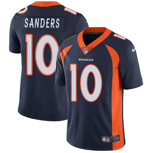Denver Broncos #10 Emmanuel Sanders Navy Blue Alternate Men's Stitched Vapor Untouchable Limited Jersey Men's