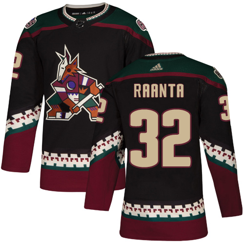 Adidas Arizona Coyotes #32 Antti Raanta Black Alternate Authentic Stitched Jersey Men's