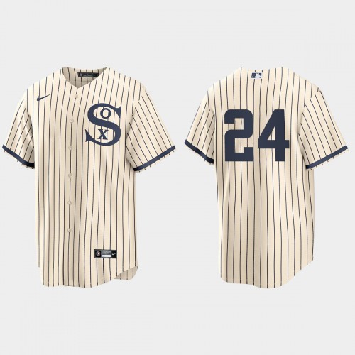 Chicago Chicago White Sox #24 Yasmani Grandal Men's White 2021 Field of Dreams Game Jersey Men's