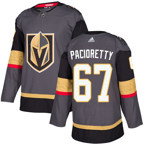 Adidas Golden Vegas Golden Knights #67 Max Pacioretty Grey Home Authentic Stitched Jersey Men's