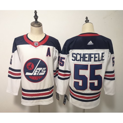 Adidas Winnipeg Jets #55 Mark Scheifele White Third Stitched Jersey Men's