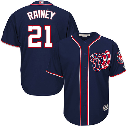Washington Nationals #21 Tanner Rainey Navy Blue New Cool Base Stitched Youth Jersey Youth