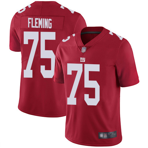 New York Giants #75 Cameron Fleming Red Men's Stitched Limited Inverted Legend Jersey Men's