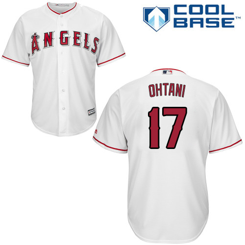 Los Angeles Angels of Anaheim #17 Shohei Ohtani White New Cool Base Stitched Jersey Men's