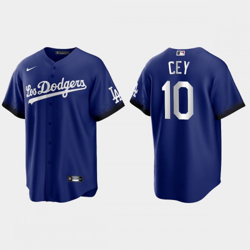Los Angeles Los Angeles Dodgers #10 Ron Cey Men's 2021 City Connect Game Jersey Royal Men's
