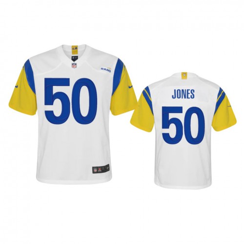 Los Angeles Los Angeles Rams #50 Ernest Jones Youth Alternate Game Jersey - White Youth