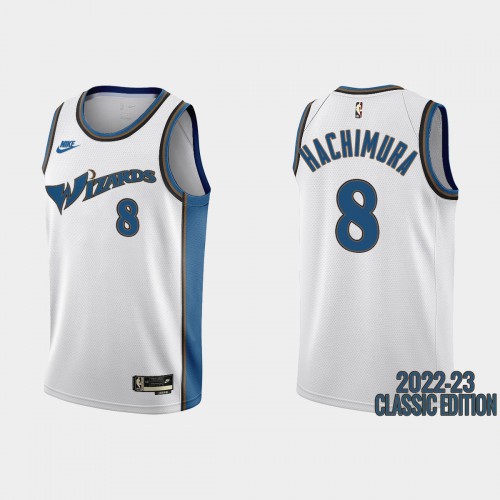 Washington Washington Wizards #8 Rui Hachimura White Mens 2022-23 Classic Edition Jersey Mens
