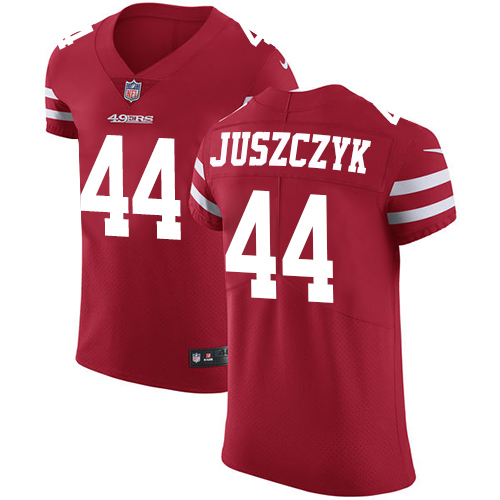 49ers #44 Kyle Juszczyk Red Team Color Men's Stitched Vapor Untouchable Elite Jersey