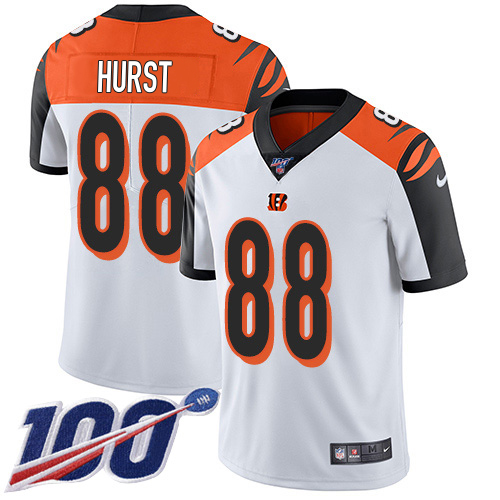 Bengals #88 Hayden Hurst White Youth Stitched 100th Season Vapor Untouchable Limited Jersey