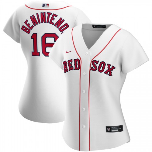 Boston Boston Red Sox #16 Andrew Benintendi Women's Home 2020 Player Jersey White Womens
