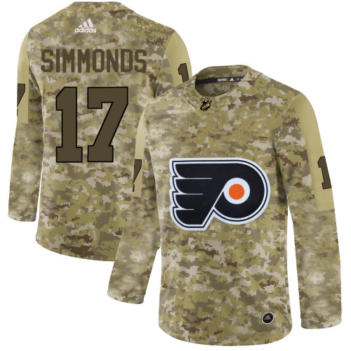 Adidas Philadelphia Flyers #17 Wayne Simmonds Camo Authentic Stitched Jersey Men's